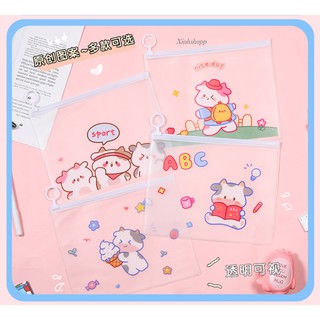 Ví Zip Bò Sữa Cute