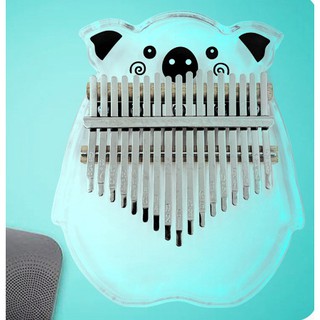 Đàn kalimba thủy tinh heo sữa - tặng full phụ kiện