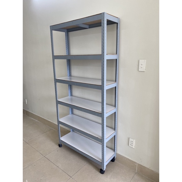 Kệ hàng lắp ráp không bulong 6 tầng 30x80 30x90mm xưởng Việt Hào