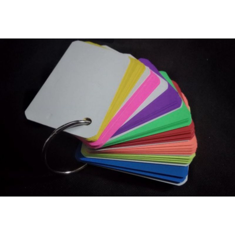 Combo 100 thẻ flashcard trắng học ngoại ngữ học vẽ