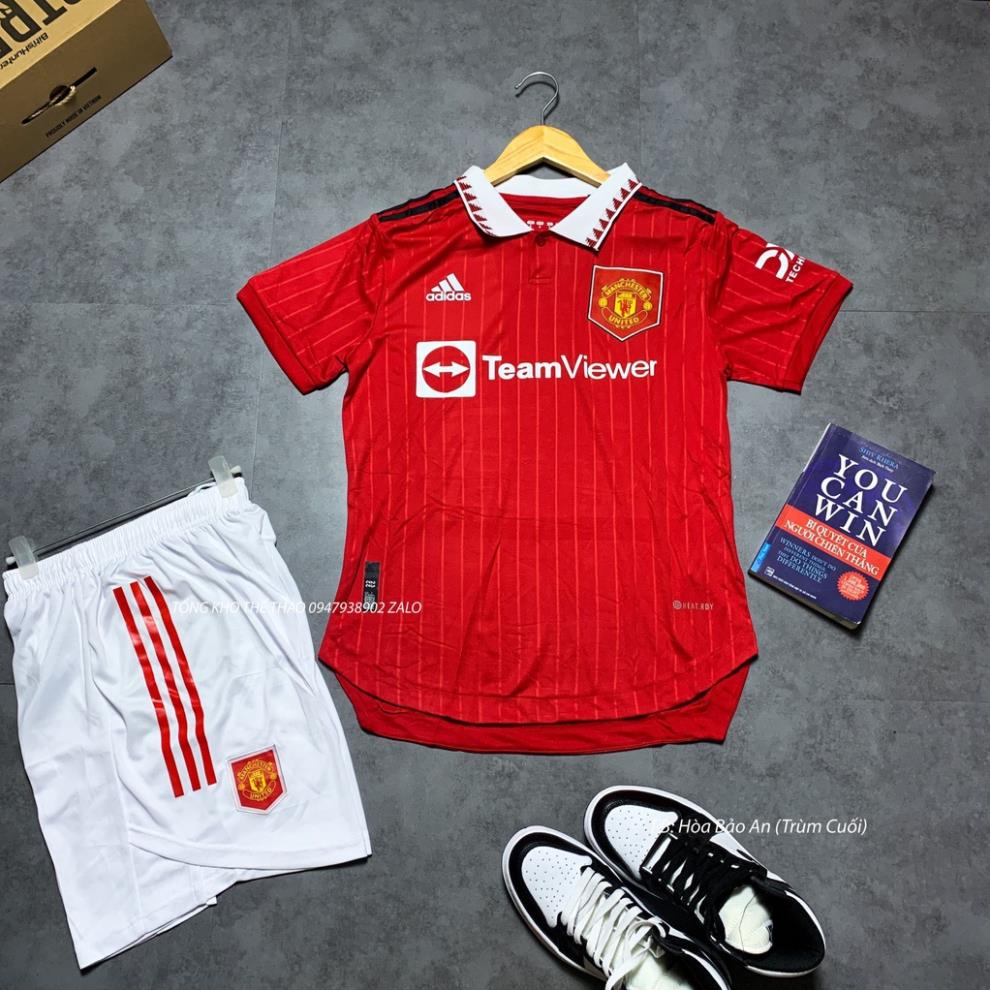 Áo Bóng Đá CLB Manchester 21/22- Vải Thái Chuẩn áo đấu MU mùa giải 2022/23 phom 43-90kg