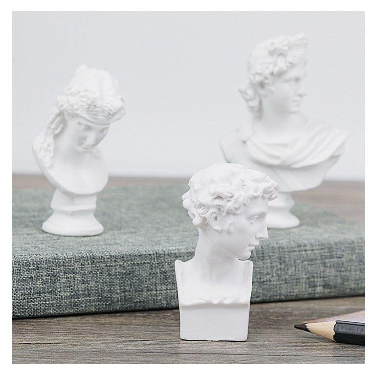 Tượng Thạch Cao, Cột La Mã Hy Lạp Mini, Tượng Thiên Thần Nai Decor để trang trí chụp ảnh, trang trí nhà cửa