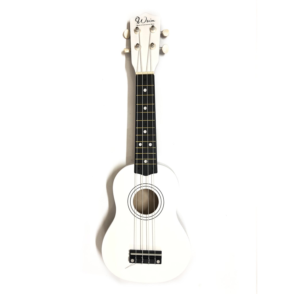 Đàn Ukulele Gỗ Trắng Sứ WOIM Soprano Size 21inch 53cm (Mua 1 Tặng 5)