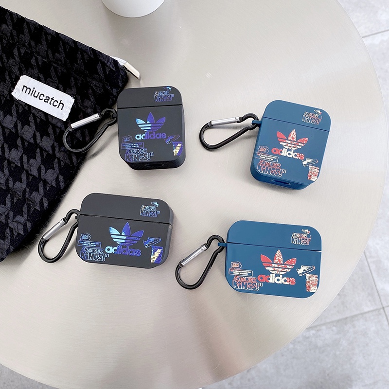 Vỏ Bảo Vệ Hộp Sạc Tai Nghe bluetooth airpods 1 / 2 / 3nd airpods pro2 Bằng tpu In Logo adidas Thời Trang