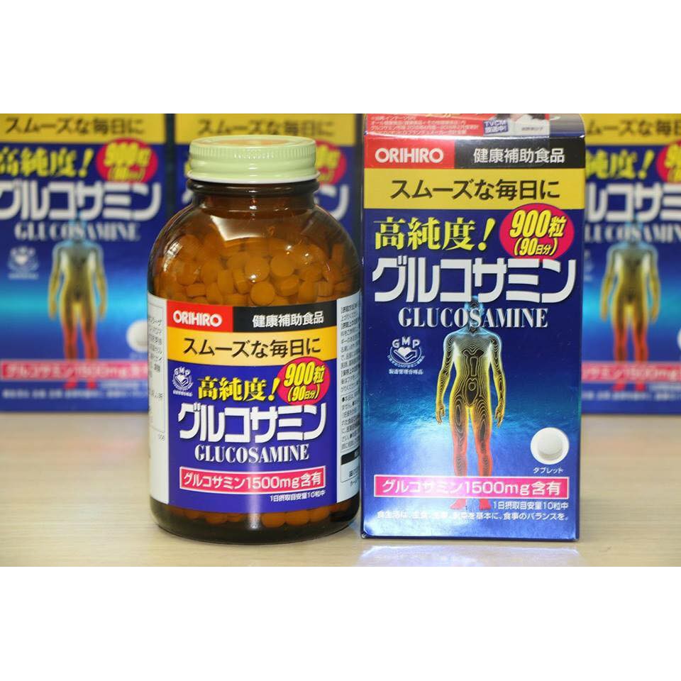 Viên bổ xương khớp Glucosamine Orihiro 1500mg Nhật Bản 900 viên date 2022