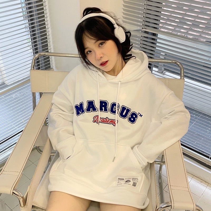 Áo hoodie nỉ bông ACADEMY MAICUS basic nam nữ form rộng unisex oversize Local Bran