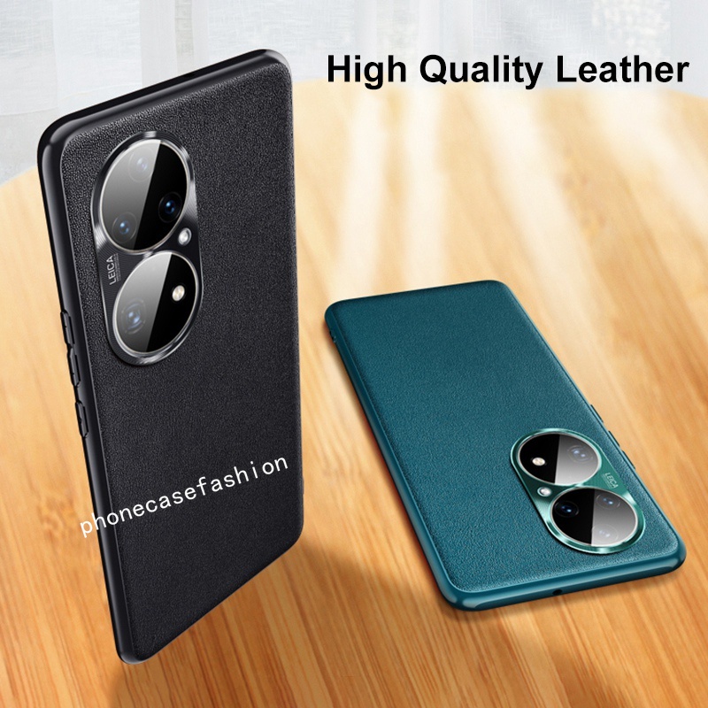 Ốp Điện Thoại Da Chống Sốc Màu Trơn Sang Trọng Cho Huawei Nova 9 Se Pro P50 Honor 60 50 Pro