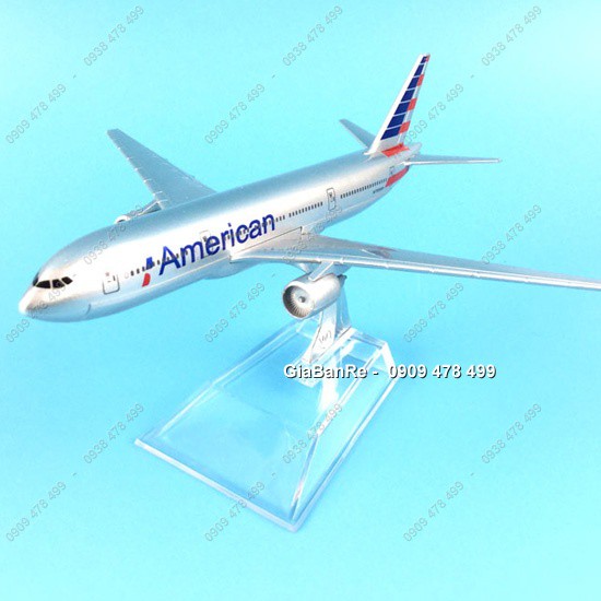 Máy Bay Mô Hình Kim Loại American Airlines Mỹ - 16cm Kèm Đế 8906