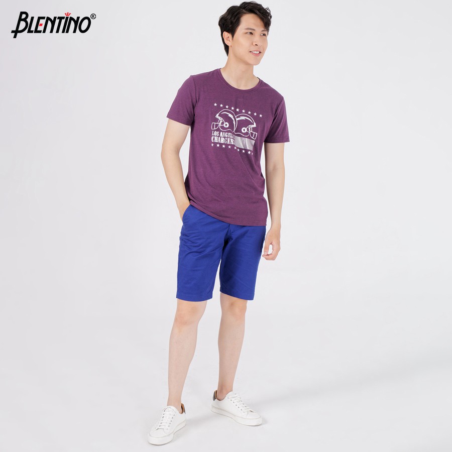 Áo Thun Nam T-Shirt Blentino TS20202 - Chất Liệu Cotton Mềm Mịn Pha Sợi Co Giãn