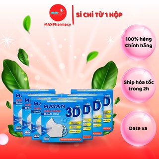 COMBO 10 HỘP NGƯỜI LỚN Khẩu trang 3D mask MAYAN Hộp 10 cái  - MAXpharmacy