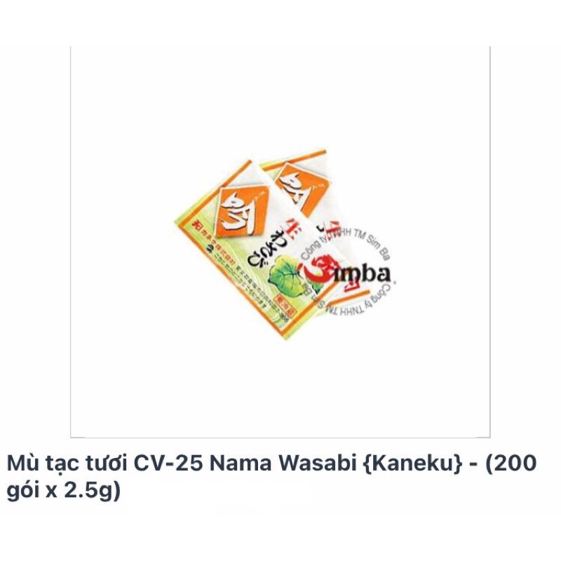 Mù tạt gói mini , wasabi tươi
