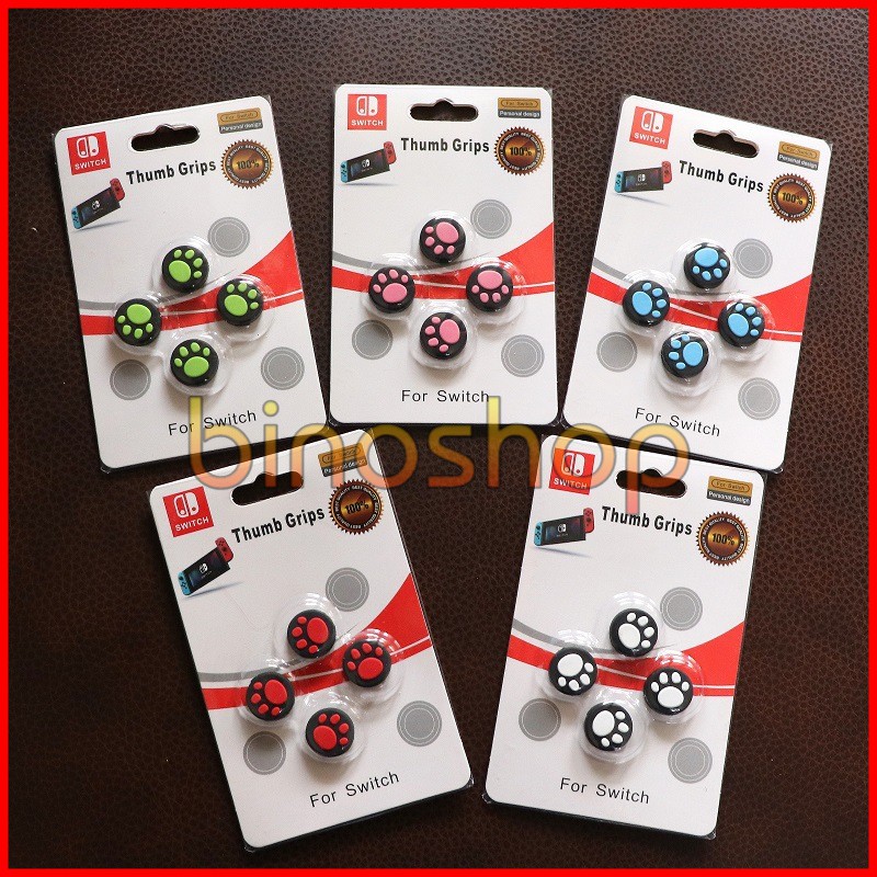 Bọc Chân Gấu Cho Analog Joy Con Nintendo Switch (Bộ 4 miếng)