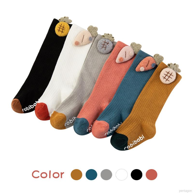Autumn/Winter New Baby Socks Korean Style Fun Style Children's Non-slip Socks Blue L Code