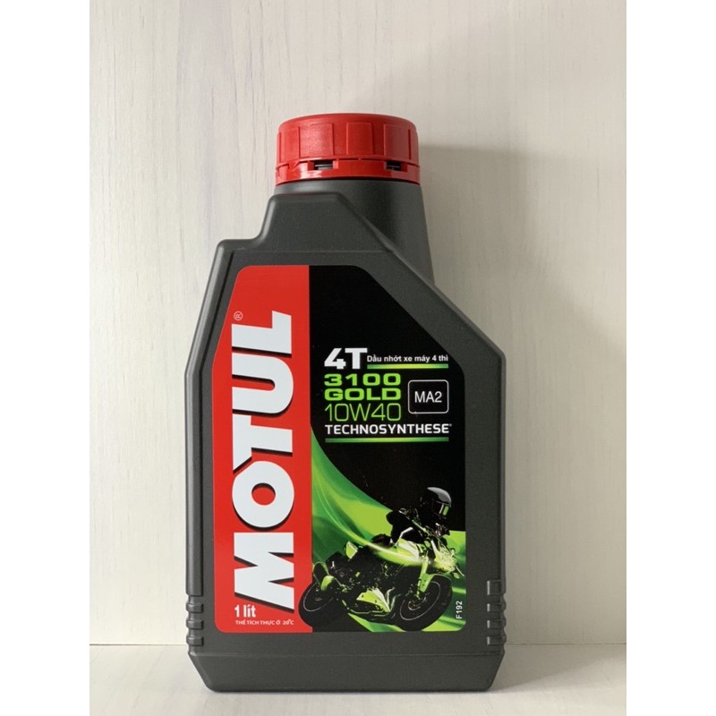 Nhớt XE SỐ Bán Tổng Hợp MOTUL 3100 GOLD 10W40, API SM, JASO MA2