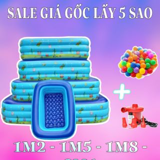 Bể bơi phao 1m2-1m5-1m8-2m1 3 tầng loại 1 dày
