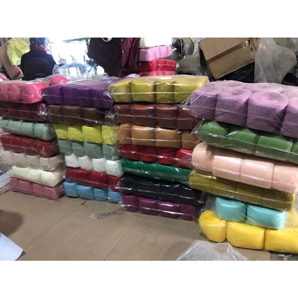 Len Mohair sợi nhỏ mềm mướt cuộn 100 garm
