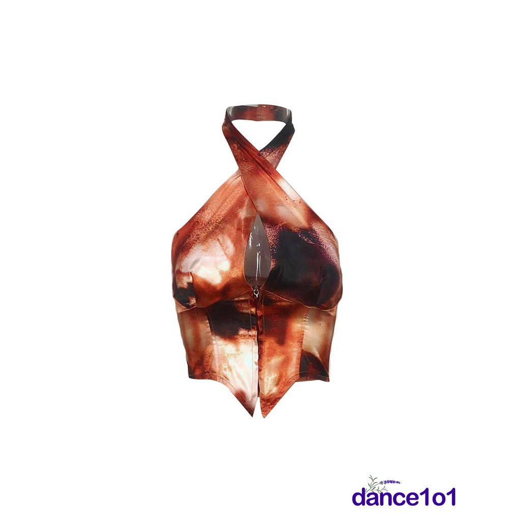 Áo Hai Dây Hở Lưng Nhuộm Màu Thời Trang Gợi Cảm Cho Nữ