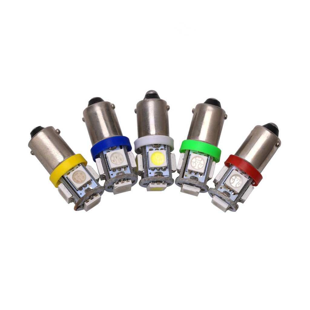 Đèn Led T11 BA9S 5050 T4W 5SMD 12V 24V Gắn Cửa Xe Hơi Chuyên Dụng