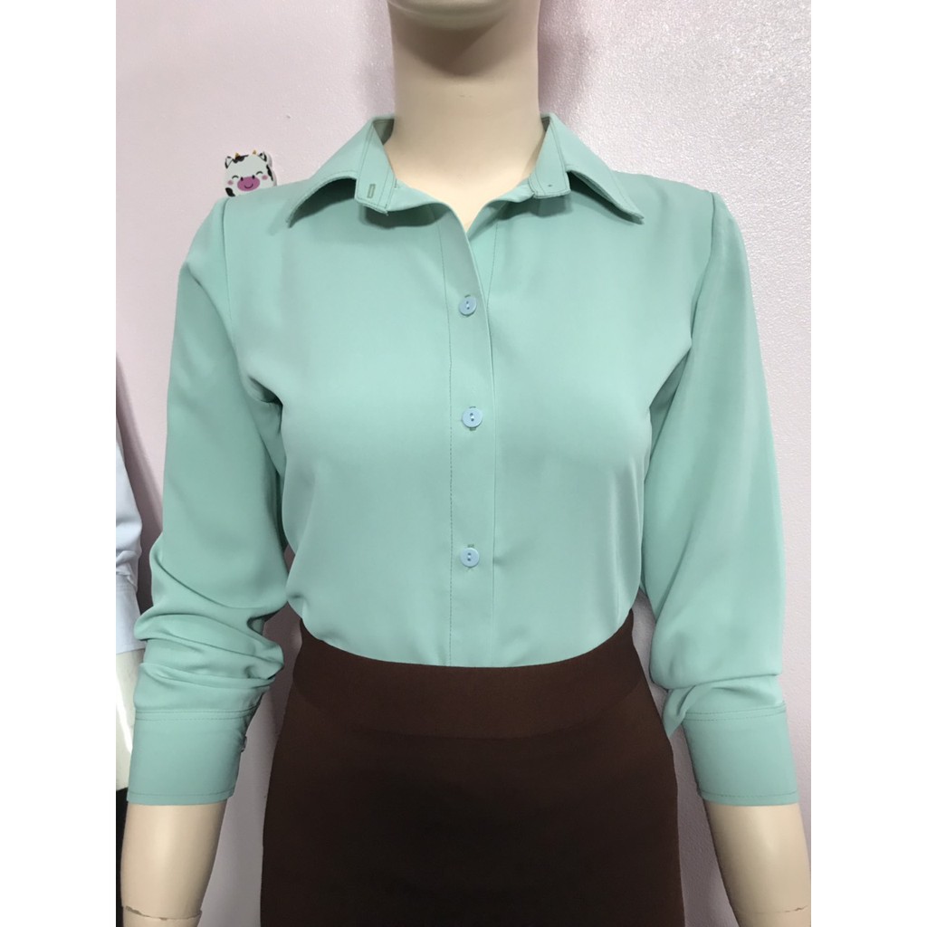 Áo sơ mi nữ vải lụa
