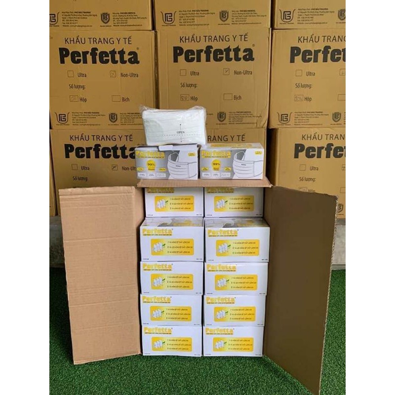 Khẩu trang perfetta 3 lớp siêu mềm mịn cao cấp | BigBuy360 - bigbuy360.vn