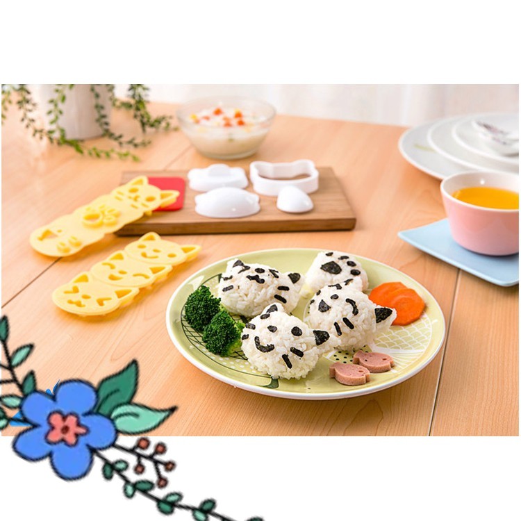 BỘ DỤNG CỤ ÉP CƠM HÌNH MÈO NEKO