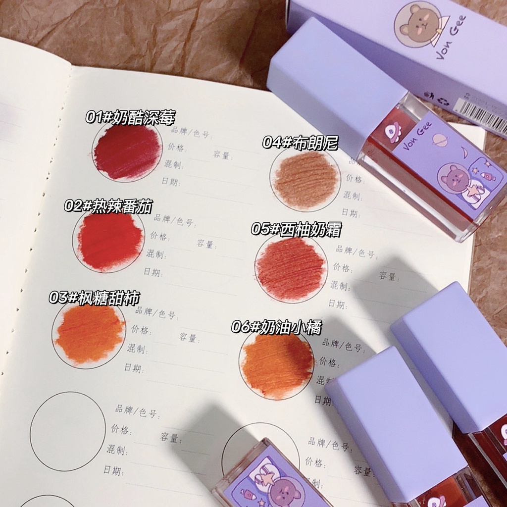 Von Gee® Son Kem Màu Nhung Lì Không Phai Kháng Nước Cosmic Fantasy