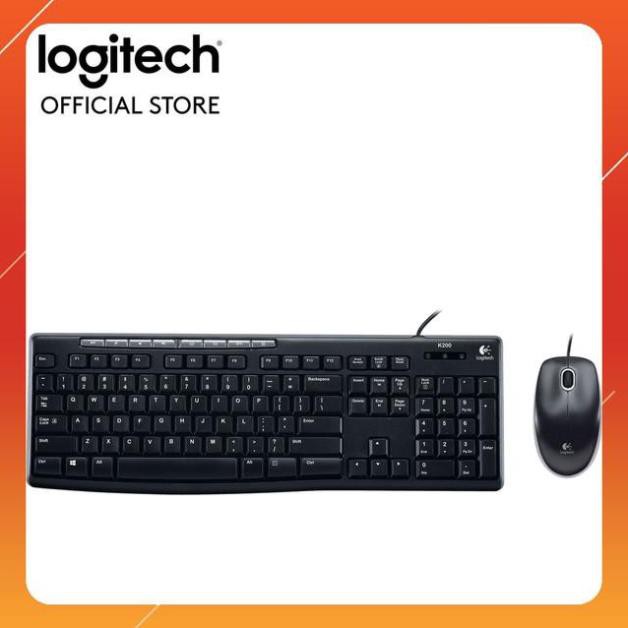 Bộ bàn phím và chuột có dây Logitech MK200 -