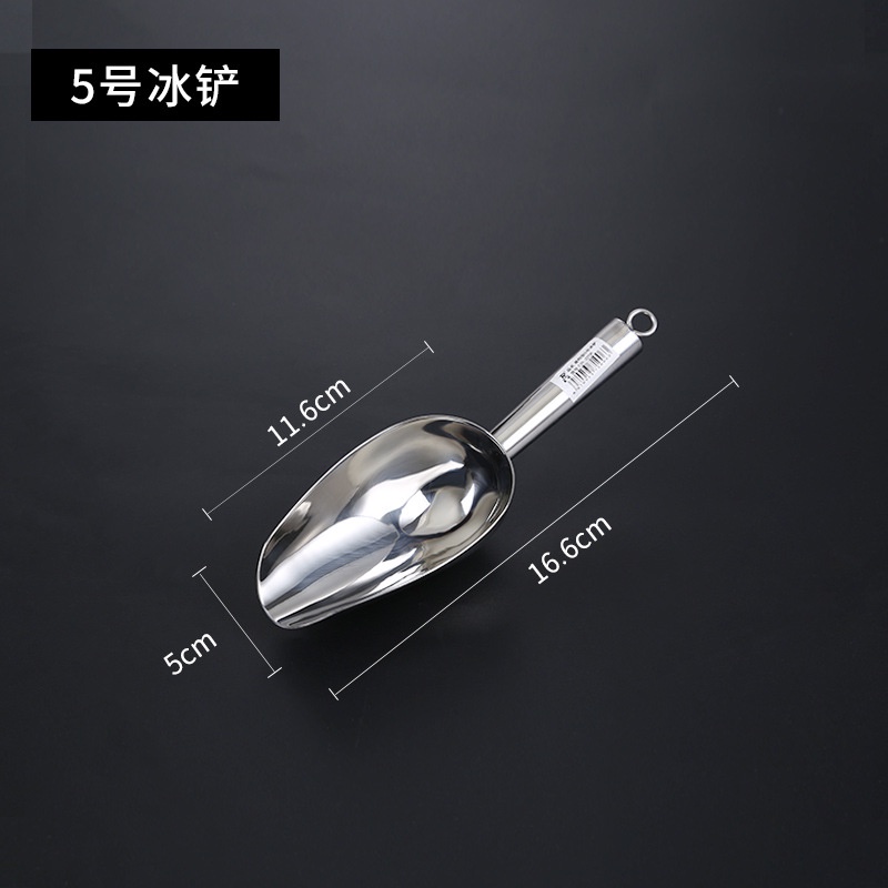 Xẻng xúc đá và thực phẩm TAILI hạt bằng thép không gỉ dày
