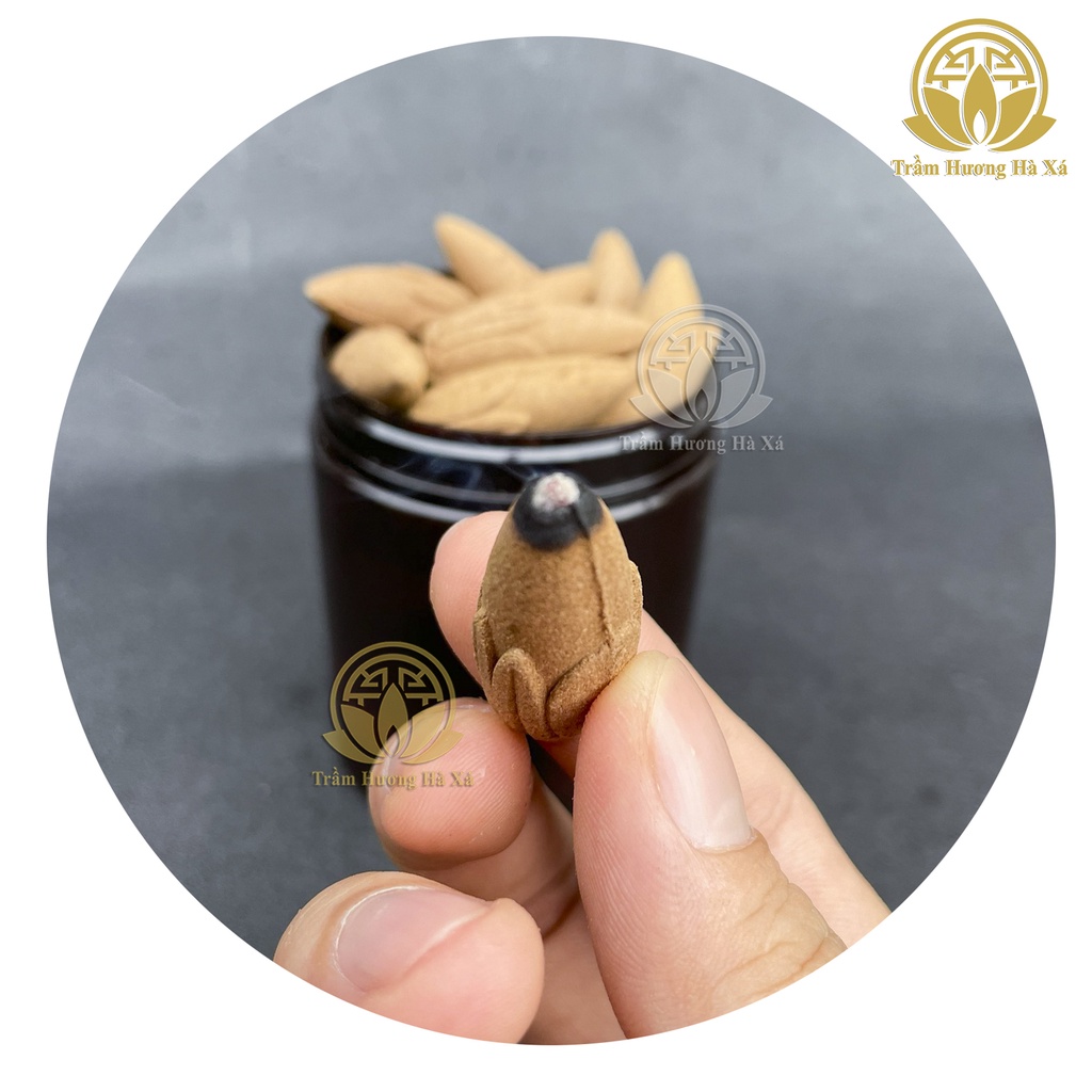 Bộ 10 hộp nhang nụ Trầm Hương Hà Xá xông nhà 100g x 10 đồ thờ cúng phong thủy