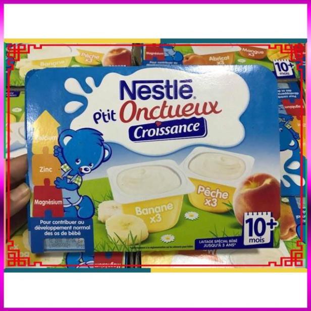 ( Nguyendieplinh )  ( CC2016 ) Sữa chua nguội Nestle Pháp (vỉ 6 hộp x 60gr) (không cần bảo quản lạnh)