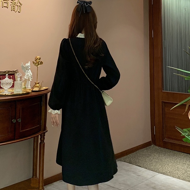 Đầm Nữ Tay Dài Cổ Chữ V Thời Trang Quyến Rũ