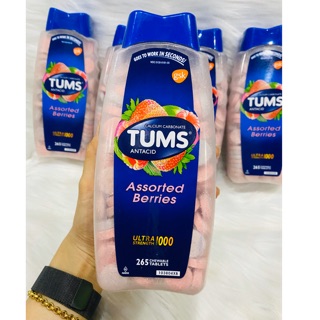 [Date 2024]- Kẹo ngậm Tums Assorted Berries ultra streng 1000 265 viên của Mỹ