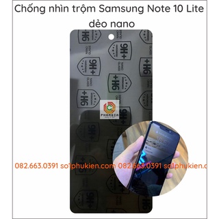 Dán cường lực dẻo nano chống nhìn trộm Samsung note 10 lite dẻo nano chống vỡ
