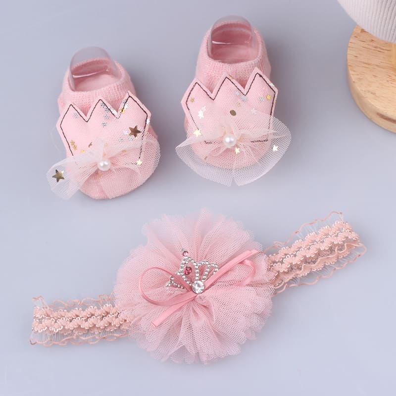 Set 2 Băng Đô Đính Nơ Xinh Xắn Dành Cho Bé Gái