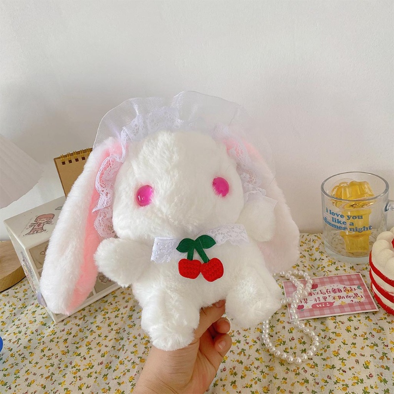 Túi Đeo Chéo Vai Bằng Vải Lông Phong Cách Lolita Dành Cho Nữ