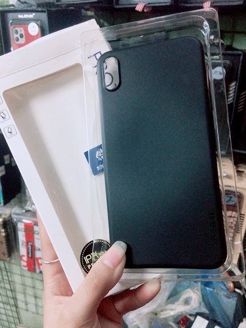 🌟CHÍNH HÃNG 🌟 Ốp siêu mỏng 0,3 mm STOPTIME - MEMUMI lụa mờ mỏng đen iphone X / XS / XS MAX / XR - như memumi