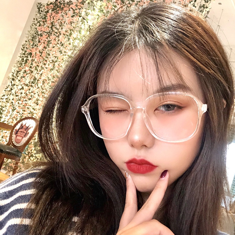 Kính cận thời trang nữ mắt tròn phong cách Hàn Quốc đẹp giá rẻ cute chống tia UV ABICA 026