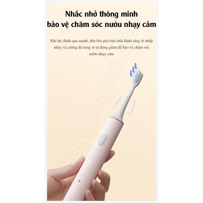 Bàn chải thông minh XM Mijia T500 kết nối app chải điện