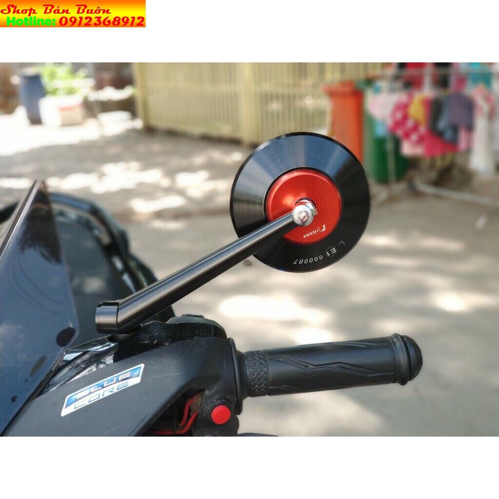 Gương tròn rizoma , gương chiếu hậu tròn rizoma loại cnc cao cấp (giá 1 chiếc)