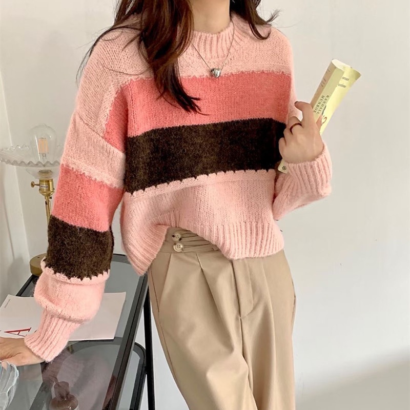 Áo Len Nữ Sọc Lửng 780