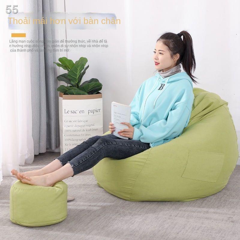 Zz ▼✟♟Ghế sofa lười tatami đơn căn hộ nhỏ bean bag phòng ngủ sáng tạo ban công thư giãn