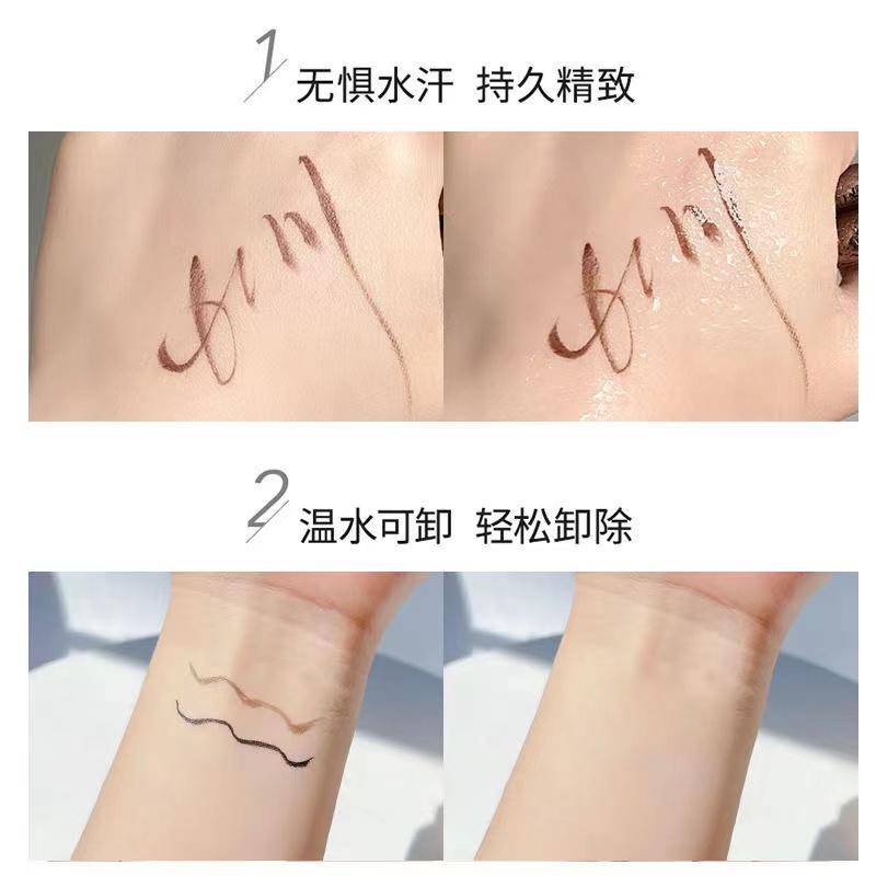 Bút kẻ mắt dạng lỏng màu đen tinh tế chống thấm nước phong cách Hàn Quốc cho nữ