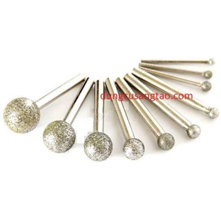 Điêu khắc đá, mài bóng đá, kim loại (kim cương đầu tròn)