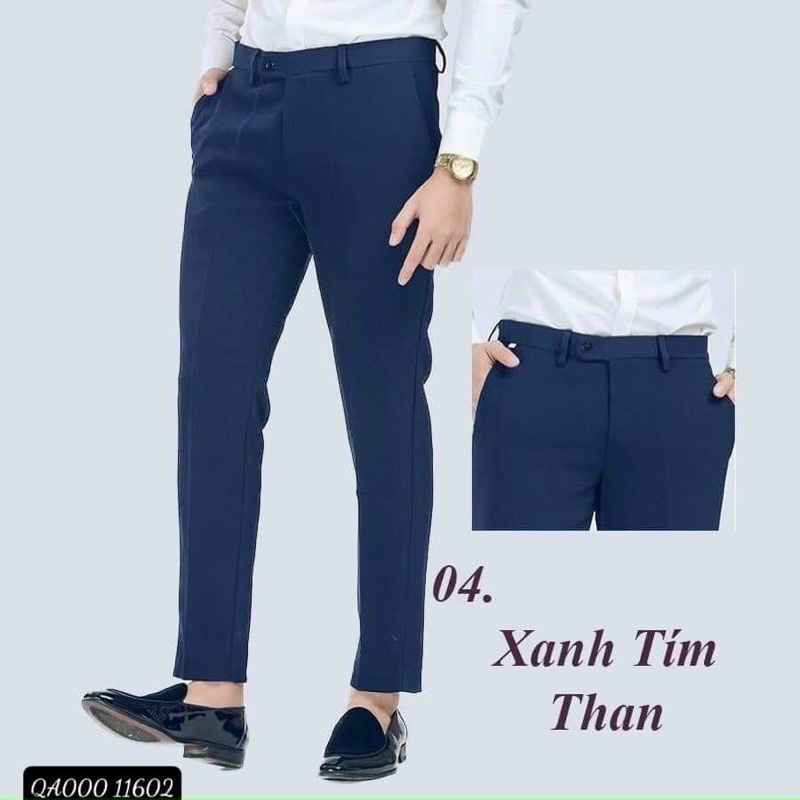 Quần tây nam dáng côn bốn mầu phong cách hàn quốc, Quần âu xuất khẩu lịch sự dễ mặc btshop từ 28 đến 34