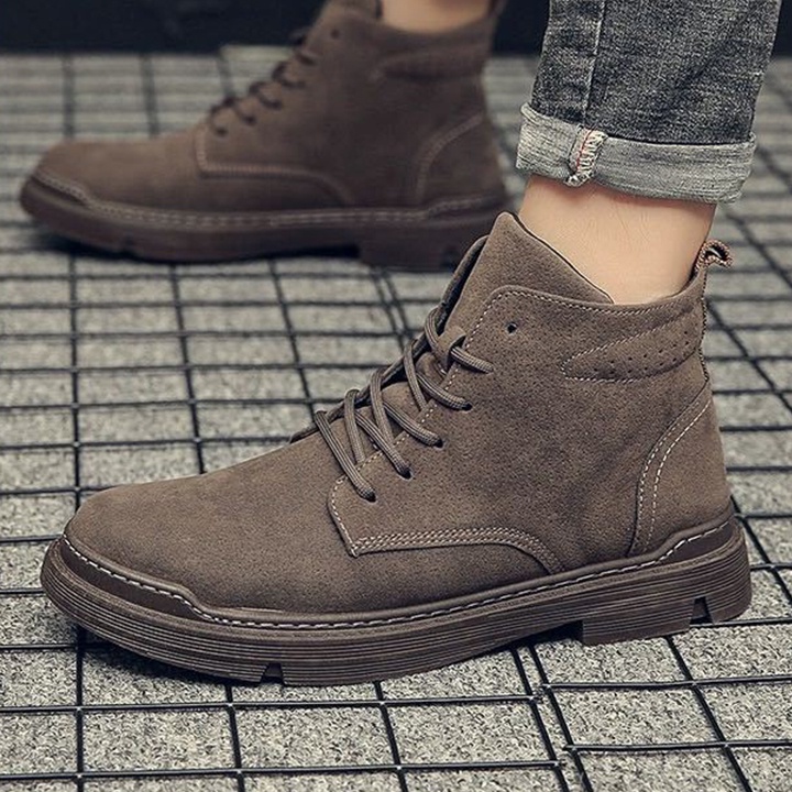 Giày Cao Cổ Nam, Boots Nam Mẫu Mới Hot Trend Vải Nhung Phong Cách Hàn Quốc VN16 Tặng Kèm Đồng Hồ Nam Thời Trang | BigBuy360 - bigbuy360.vn
