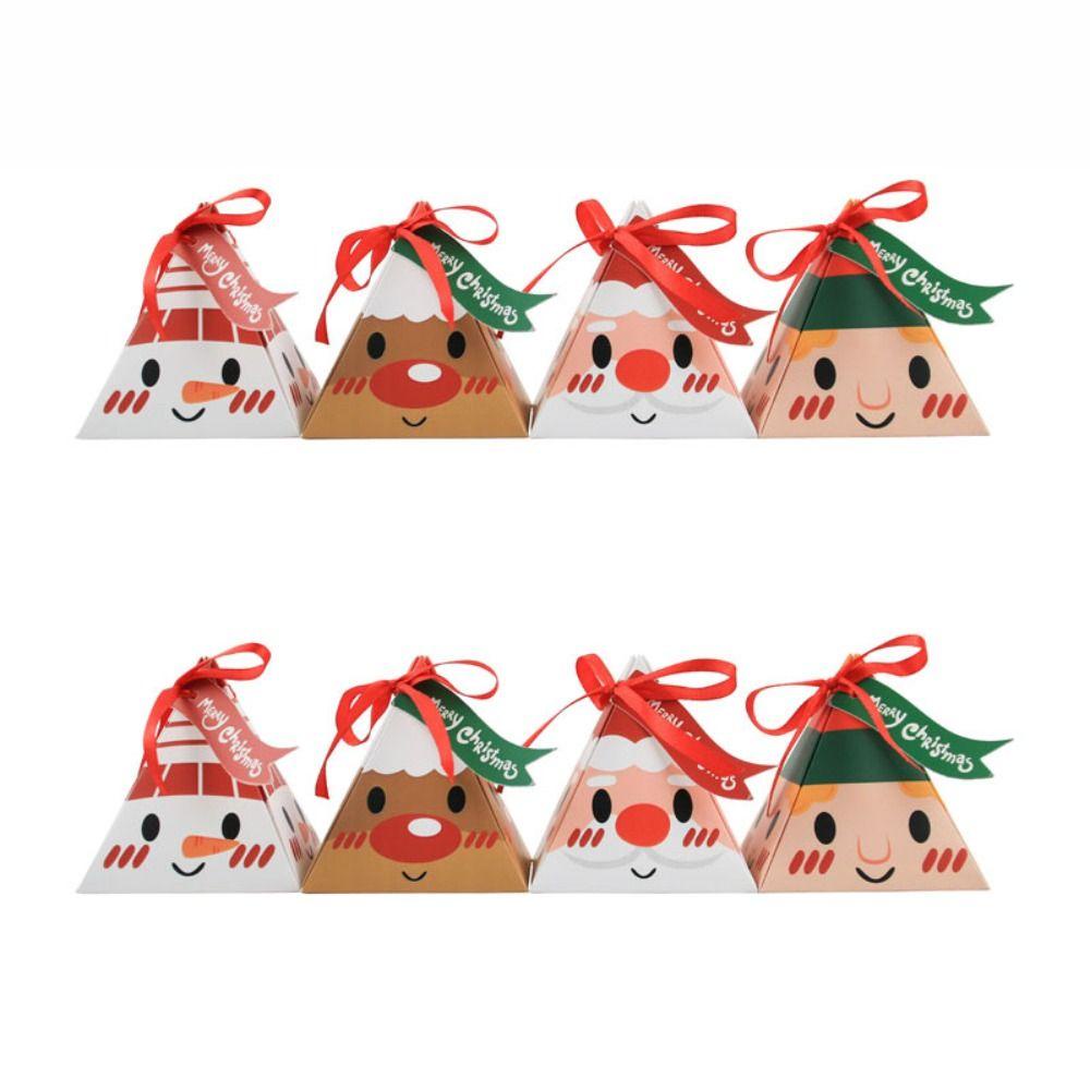 Bộ 10 Hộp Giấy Đựng Kẹo Chất Lượng Cao Hình Ông Già Noel