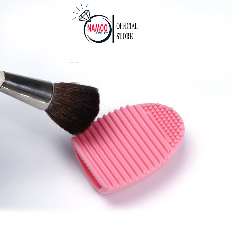 Dụng cụ vệ sinh cọ trang điểm silicone tiện lợi dễ sử dụng, miếng giặt làm sạch cọ trang điểm