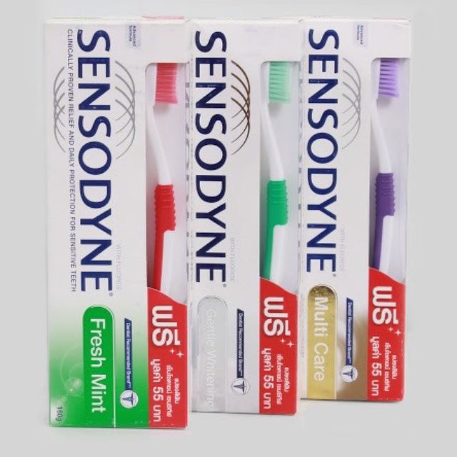 [TẶNG BÀN CHẢI] Kem đánh răng Sensodyne chống ê buốt, làm trắng răng