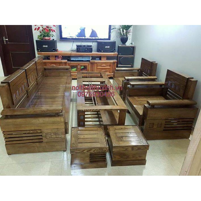 Bộ Bàn Ghế Phòng Khách Trứng Đối Gỗ
