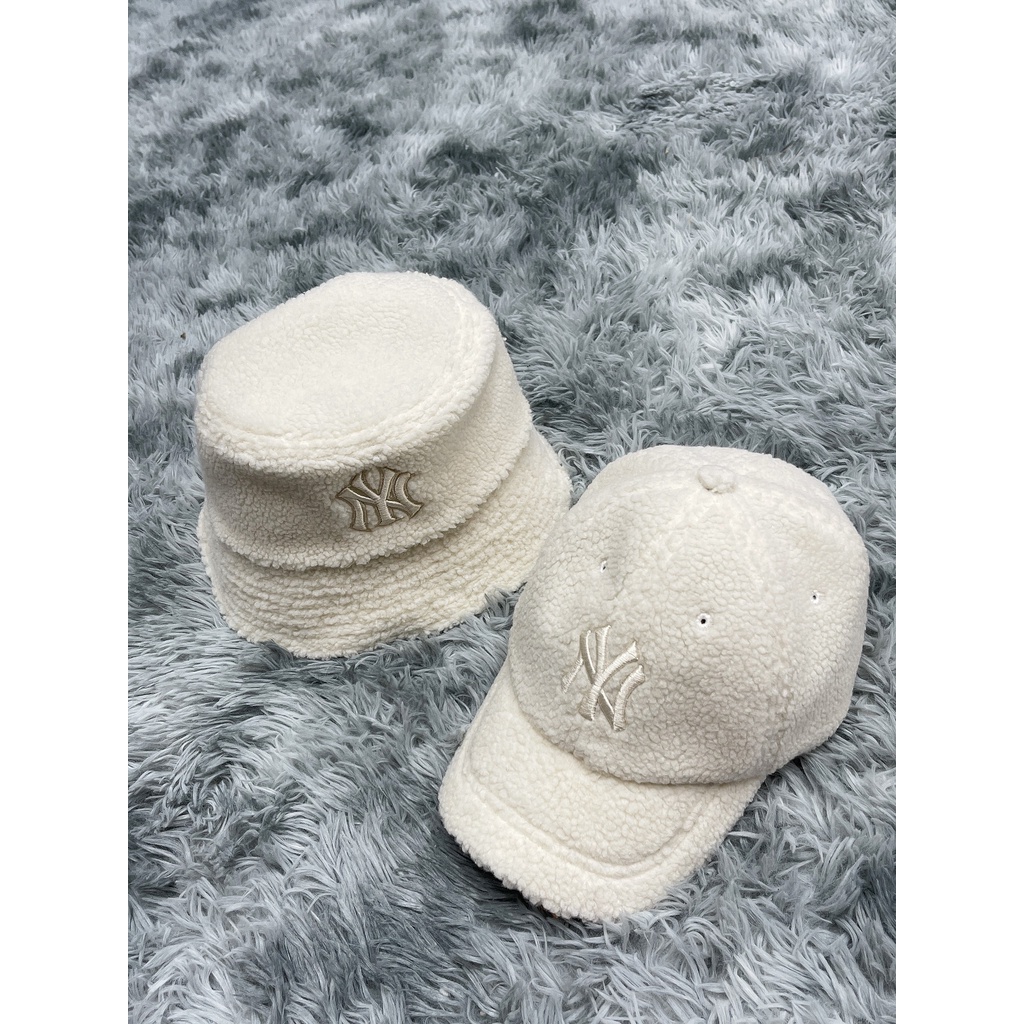 Mũ Lưỡi Trai NY Fleece Ball Cap Chất Liệu Vải Lông Cừu N55